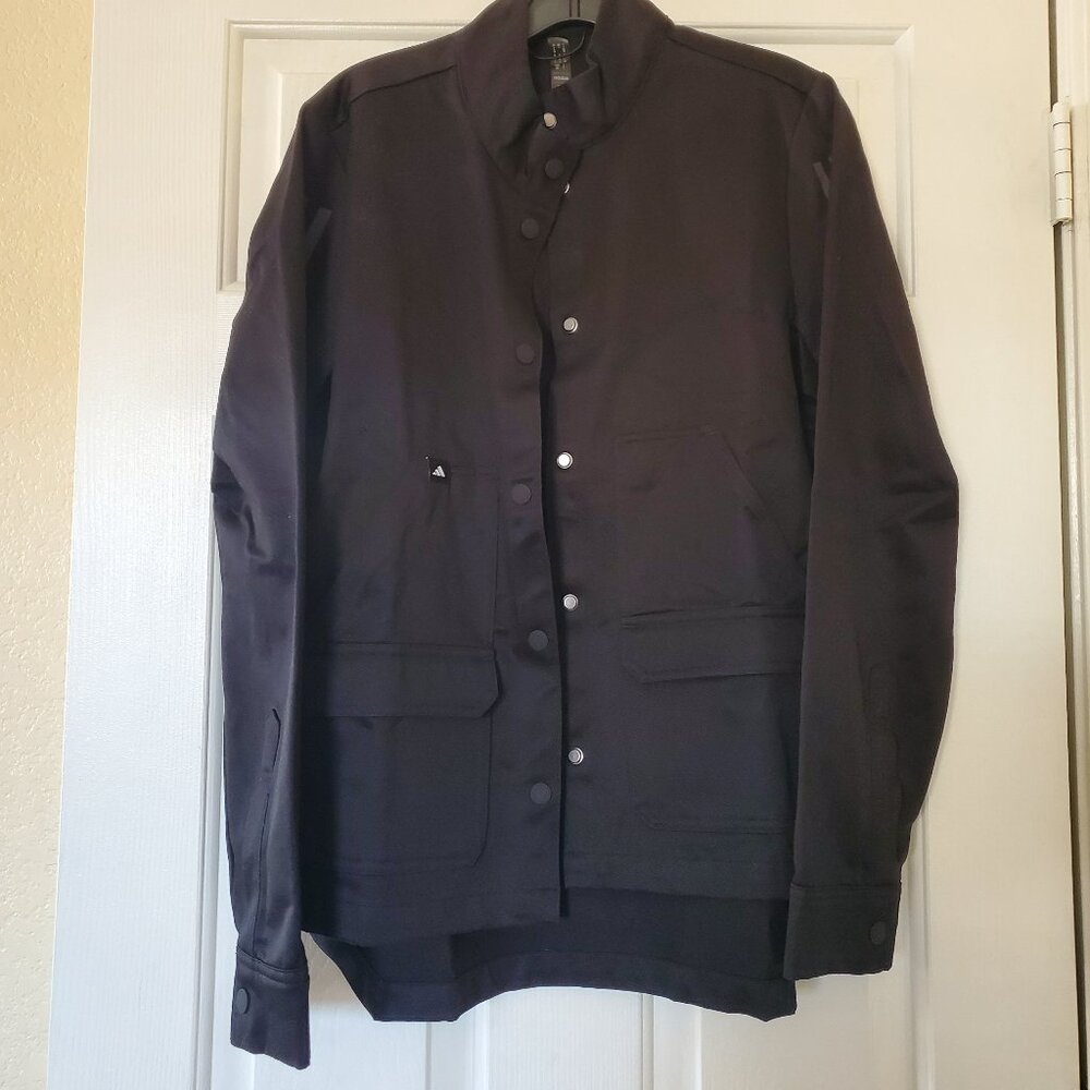 Adidas Women Cycling Trench Rain Jacket Outerwear Size Small Black